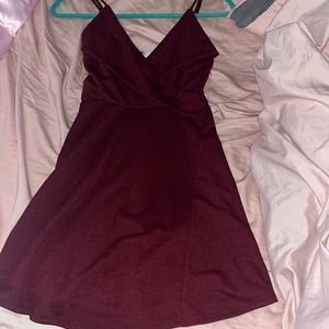 Tobi maroon dress